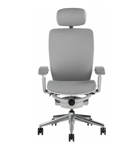 Office mid back task chair white all back mesh with headrest Nightingale IC2 7300DWH