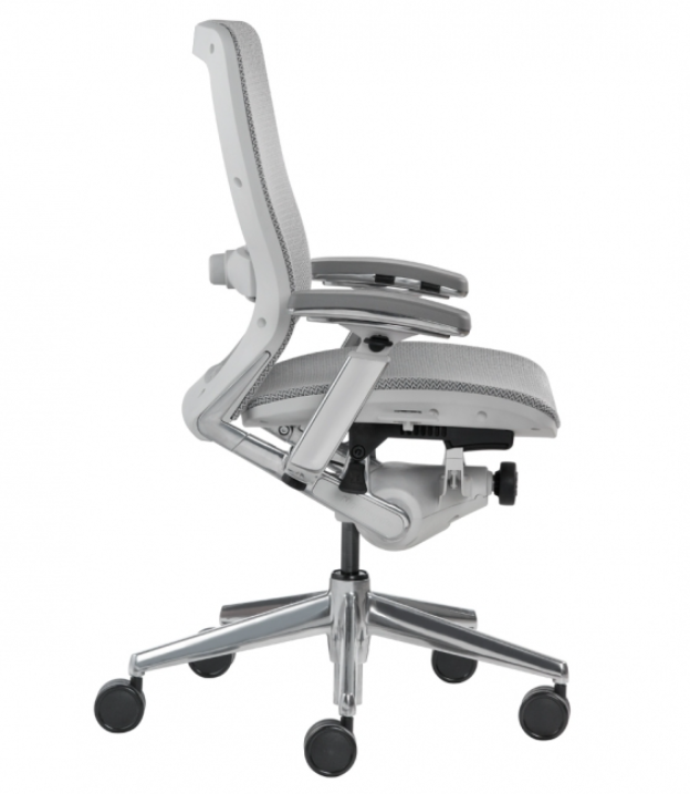 Office mid back task chair white all back mesh Nightingale IC2 7300WH