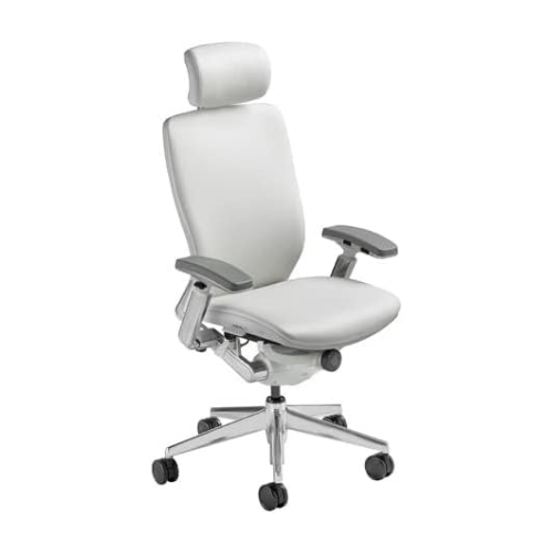 IC2 Designer Leather NightingaleOffice Chair White