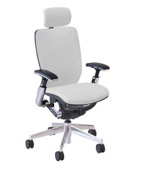 Office mid back Fully Upholstered Leather with headrest Nightingale IC2 7300DUF