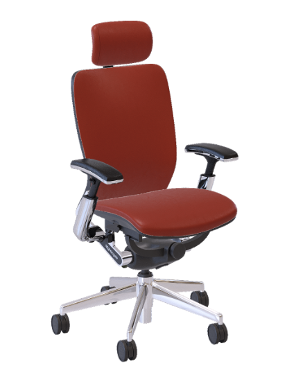 Office mid back Fully Upholstered Leather with headrest Nightingale IC2 7300DUF