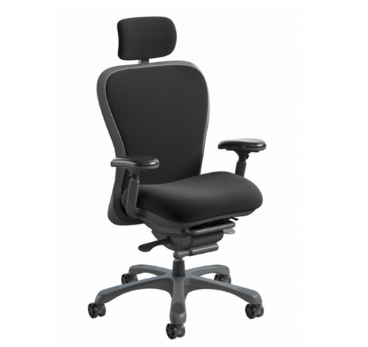 Office mid back task chair fully leather with headrest Nightingale CXO 6200D-L