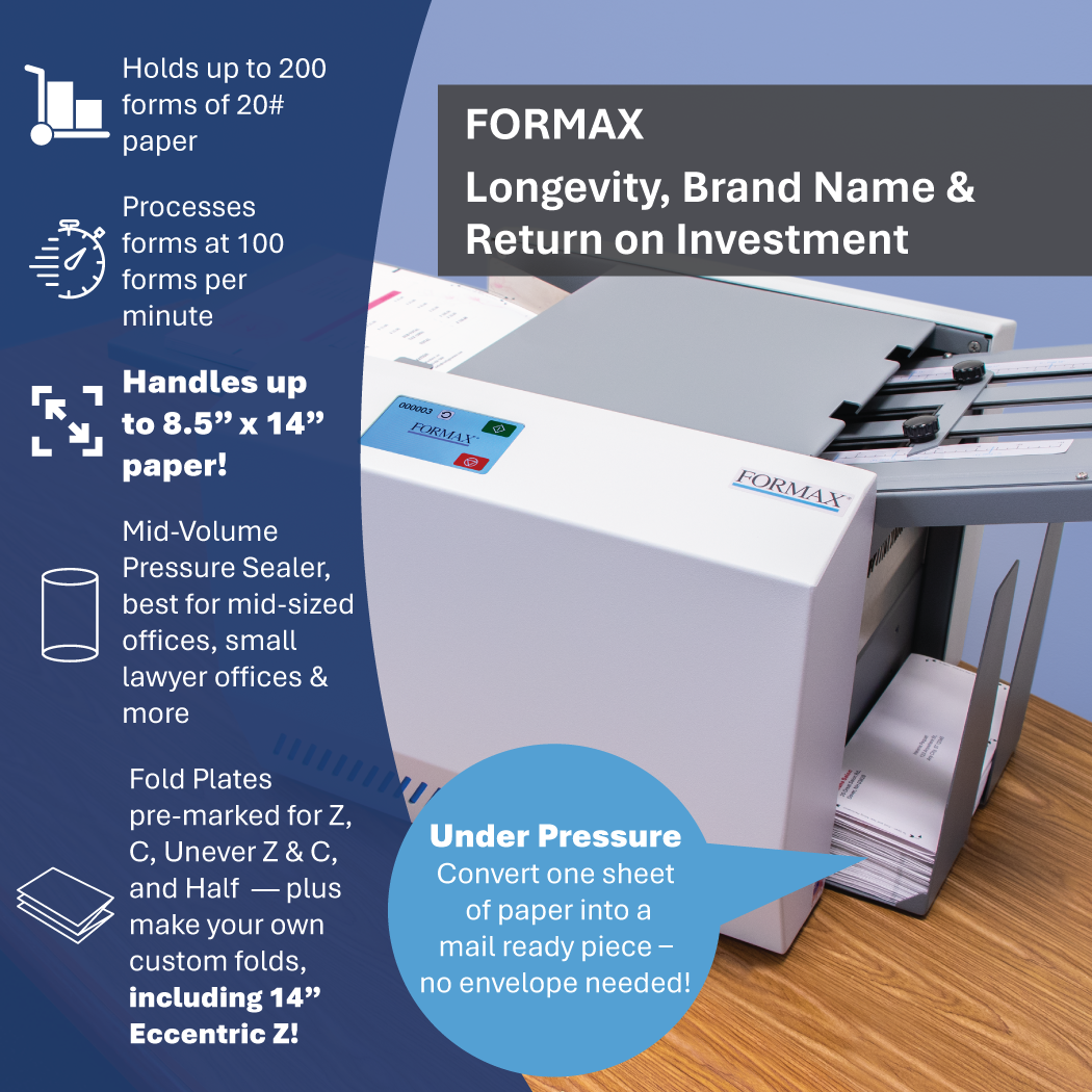 Pressure Sealer Low-volume Auto Seal Formax FD1202