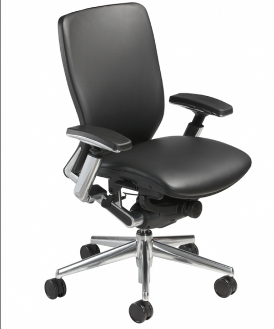 Office mid back Fully Upholstered Leather with headrest Nightingale IC2 7300UF