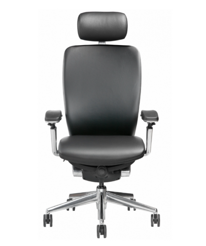 Office mid back Fully Upholstered Leather with headrest Nightingale IC2 7300DUF