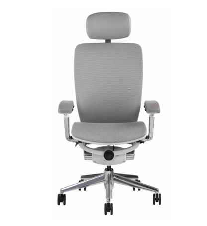 Office mid back task chair white all back mesh with headrest Nightingale IC2 7300DWH