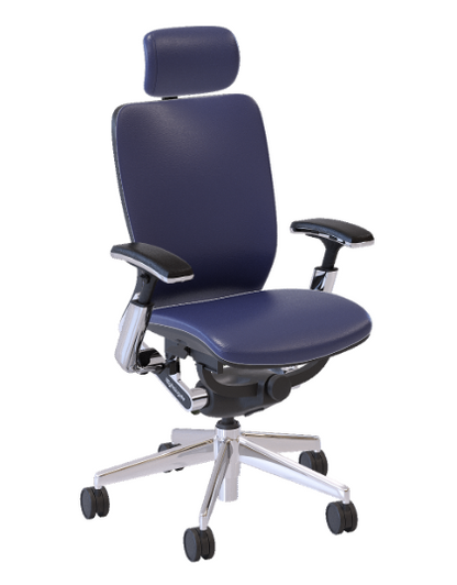 Office mid back Fully Upholstered Leather with headrest Nightingale IC2 7300DUF