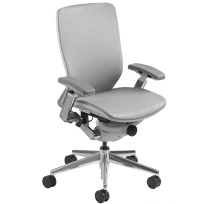 Office mid back task chair white all back mesh Nightingale IC2 7300WH