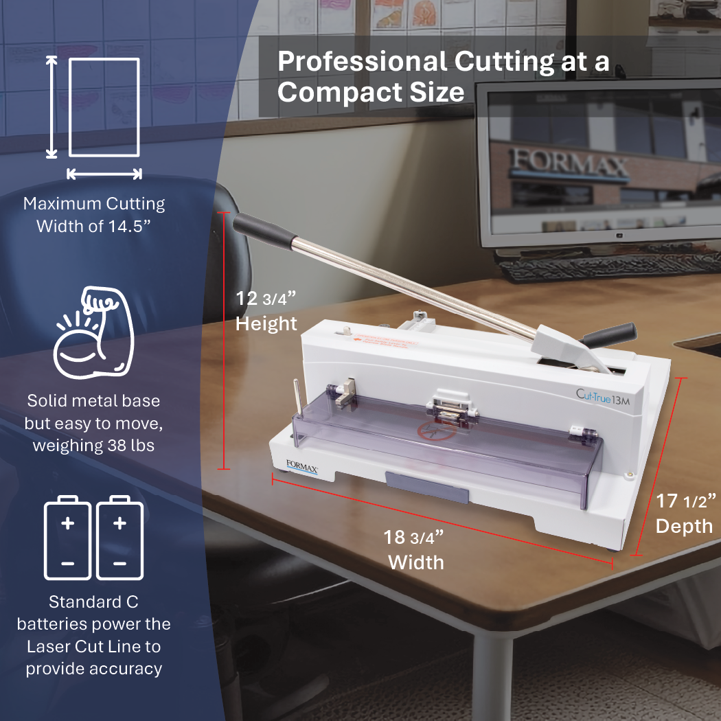 Tabletop Manual Guillotine Cutter Cut-True 13M