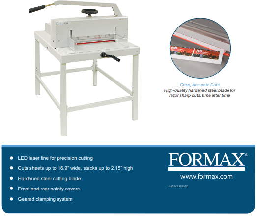 Manual Guillotine Cutter Formax Cut-True 15M