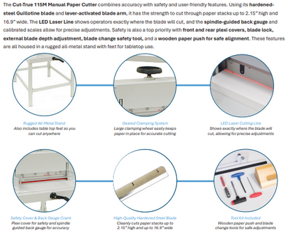 Manual Guillotine Cutter Formax Cut-True 15M