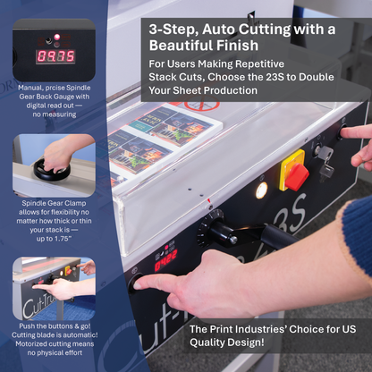 Semi-Automatic Guillotine Cutter Cut-True 23S