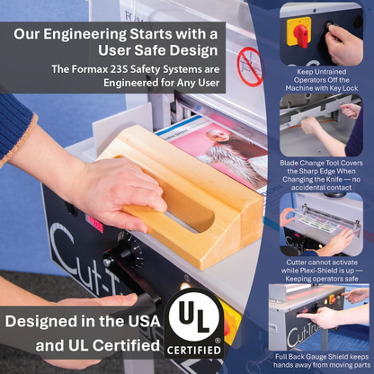 Semi-Automatic Guillotine Cutter Cut-True 23S