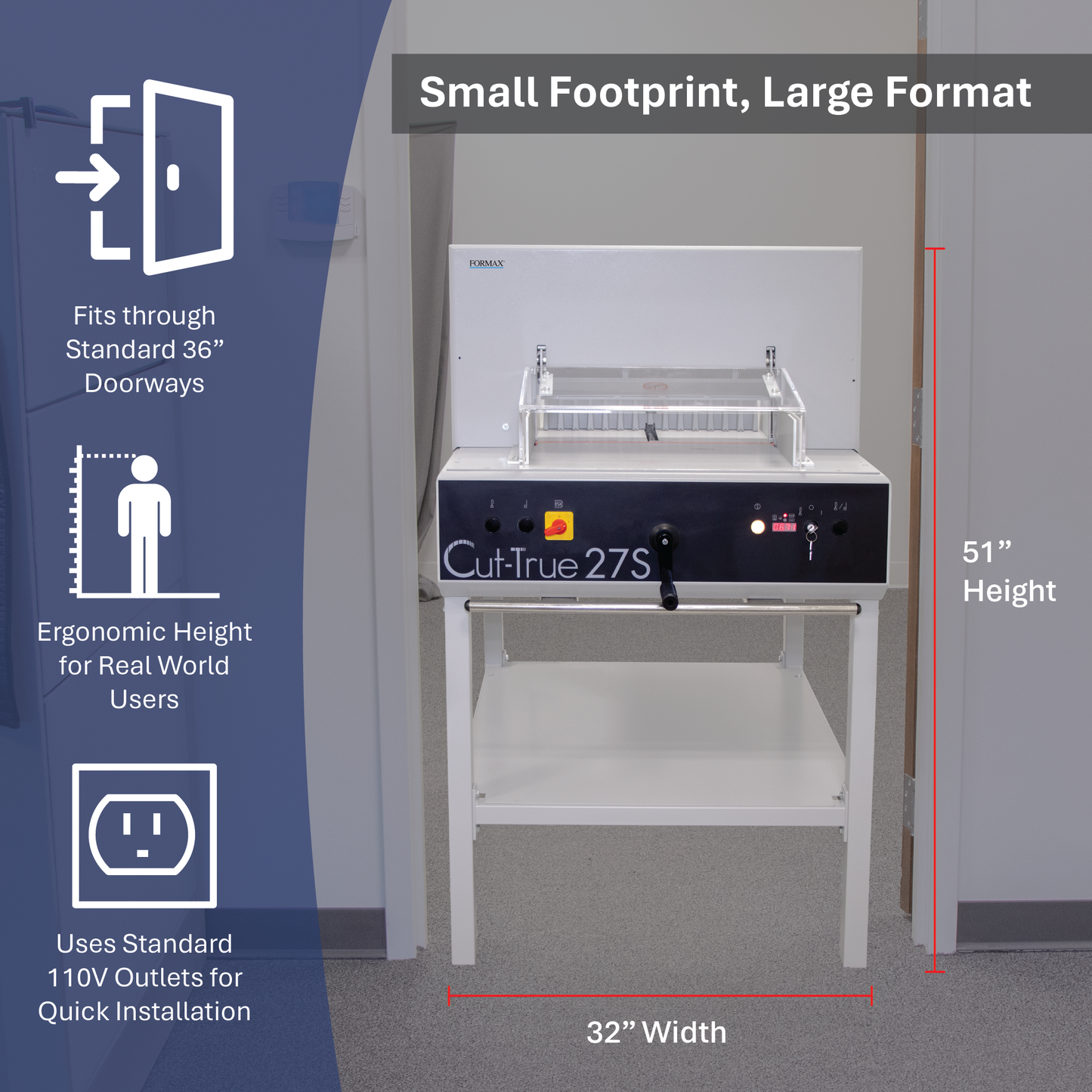 Semi-Automatic Guillotine Cutter Cut-True 27S