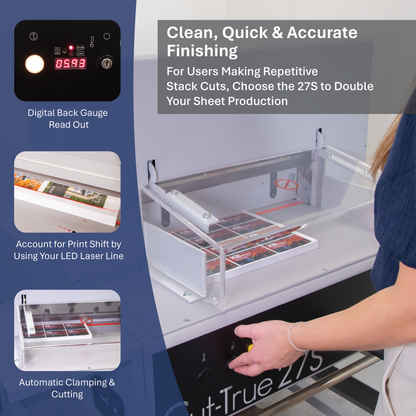 Semi-Automatic Guillotine Cutter Cut-True 27S