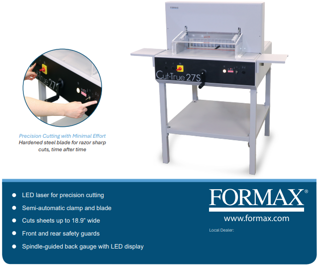Semi-Automatic Guillotine Cutter Cut-True 27S