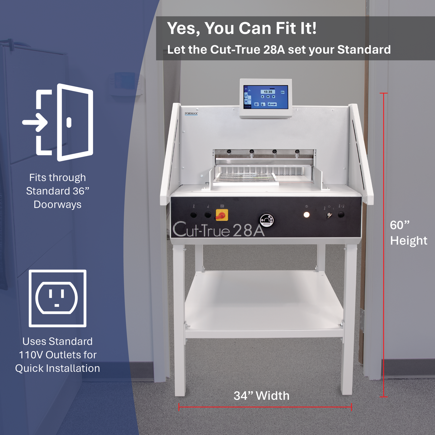 Programmable Automatic Guillotine Cutter Cut-True 28A
