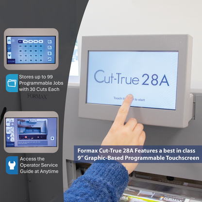 Programmable Automatic Guillotine Cutter Cut-True 28A