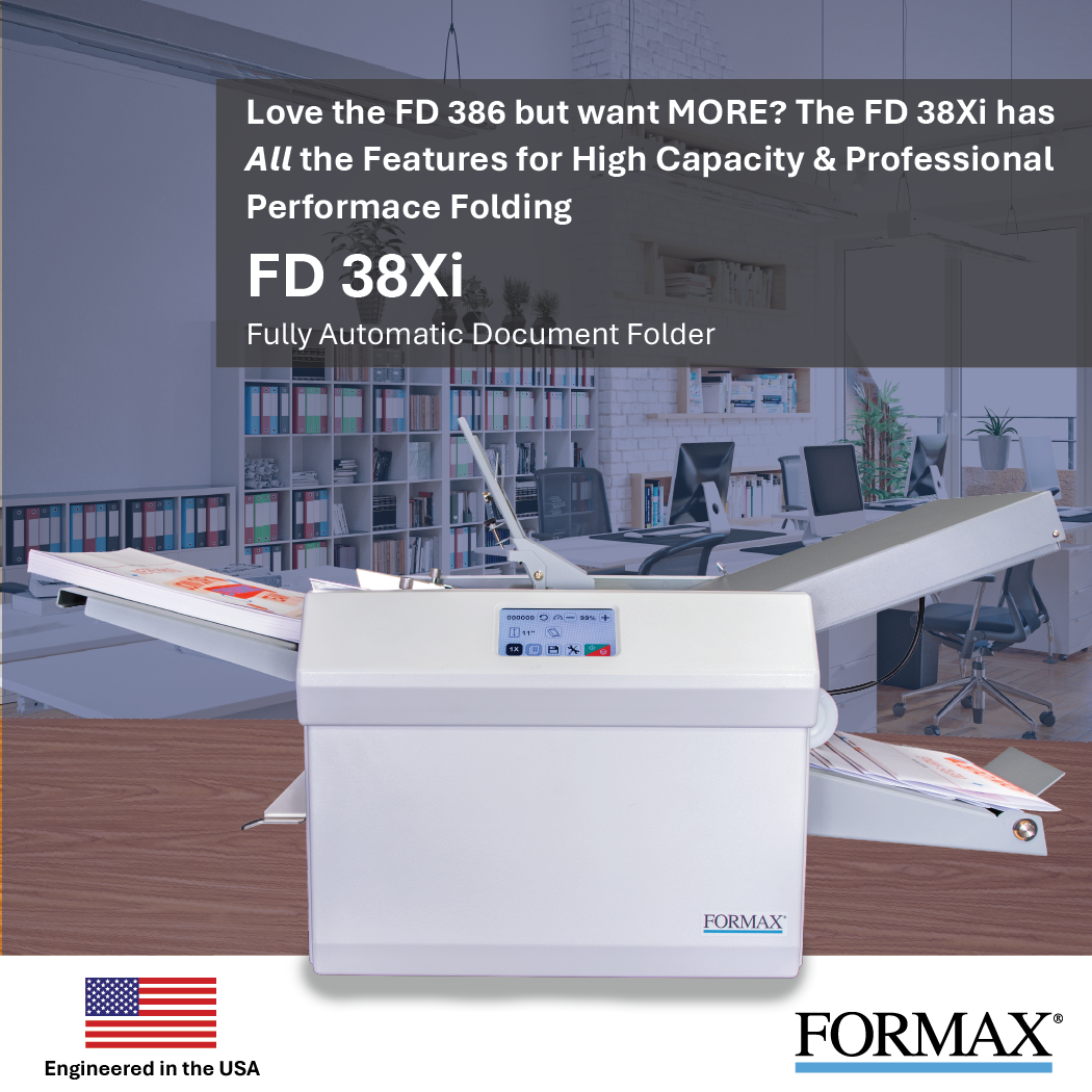 Fully-Automatic Touchscreen Document Folder Formax FD 38Xi