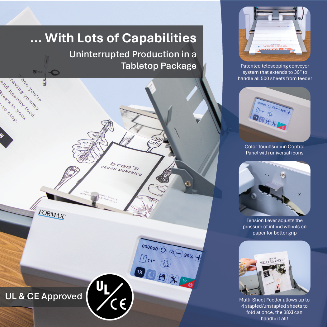 Fully-Automatic Touchscreen Document Folder Formax FD 38Xi