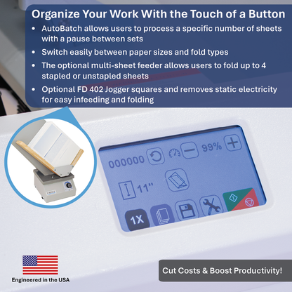 Fully-Automatic Touchscreen Document Folder Formax FD 38Xi