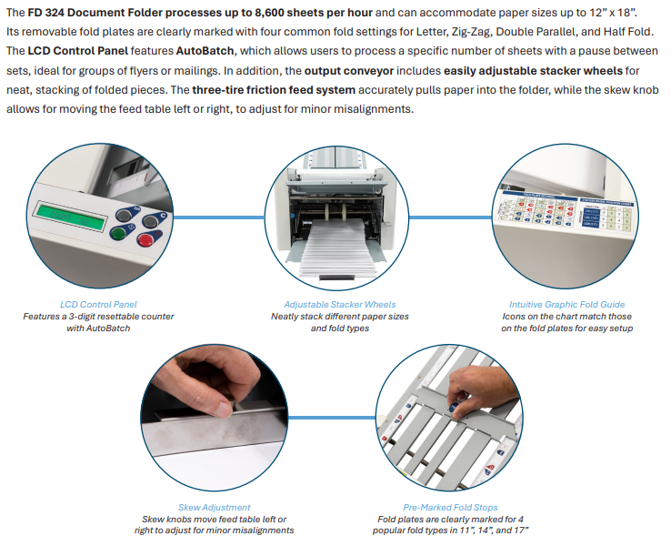 Tabletop Document Folder Formax FD324