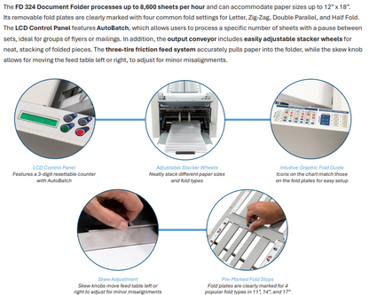 Tabletop Document Folder Formax FD324