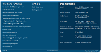 Touchscreen Desktop Office Folder Formax FD346