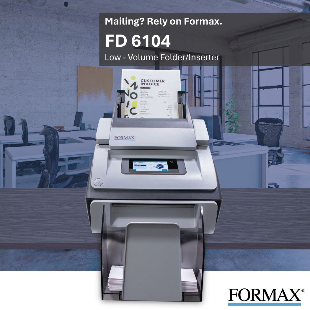 Paper Folder Mailing Inserter Formax FD6104