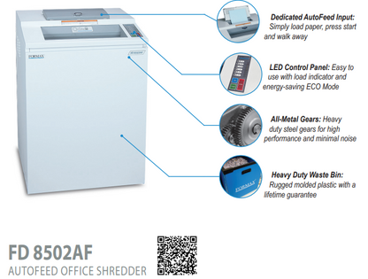 Office Shredder AutoFeed OnSite Formax FD8502AF