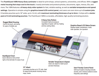 FlashGuard 18R6 Heavy-Duty Laminator