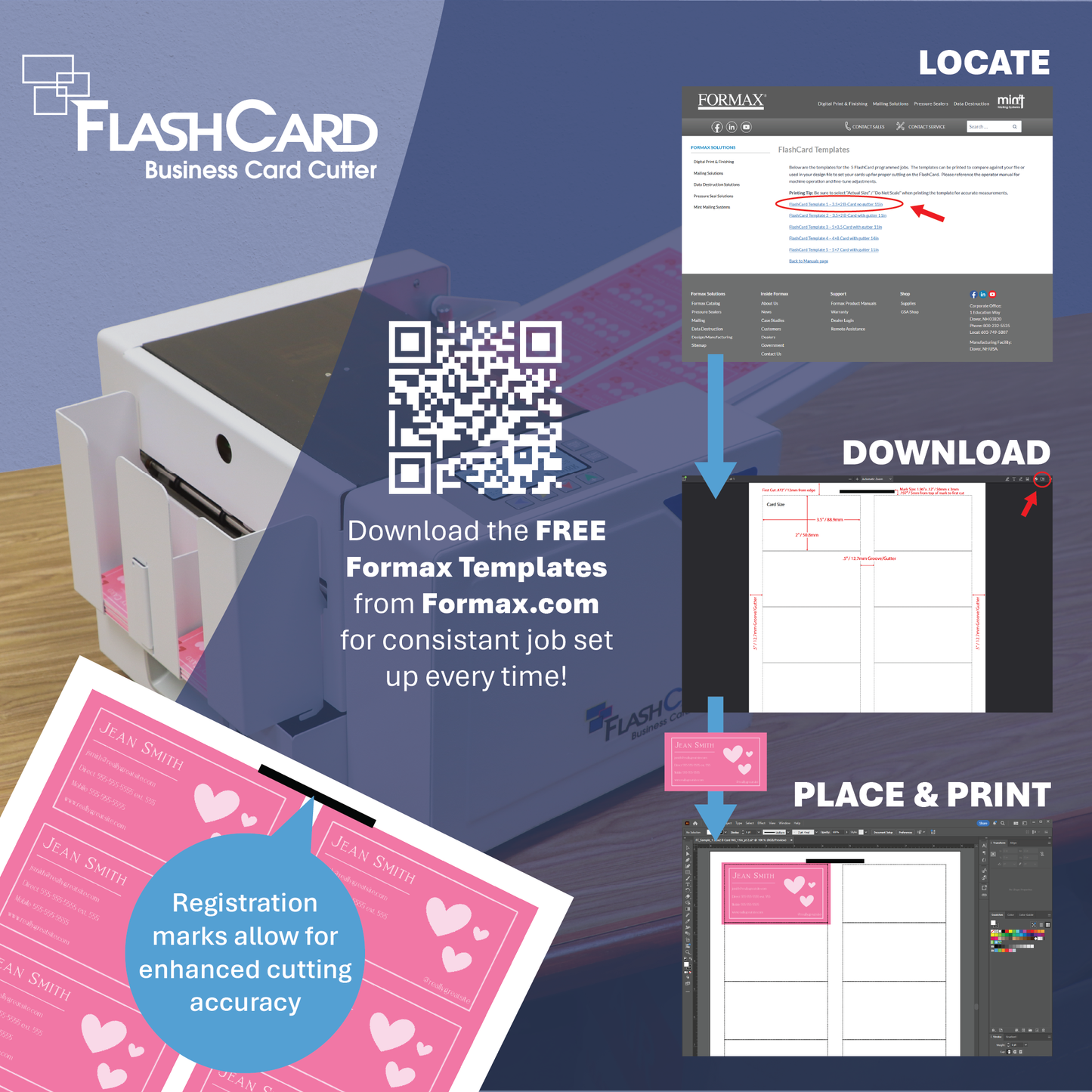 FlashCard Business Card Cutter Formax
